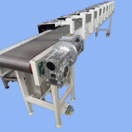 Herringbone mesh belt conveyor air-cooled conveyor line, food high-temperature resistant production line, air drying and cooling transmission belt