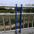 Bridge anti-collision stainless steel composite pipe guardrail, lighting landscape, river column, white steel pedestrian river border guardrail