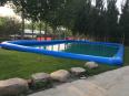 Production and supply of 40 to 150 square meters of PVC mesh fabric, 0.6 meter high inflatable water tank