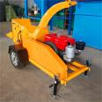 Forced feeding tree crusher, garden and orchard crushing equipment, forestry crusher, diesel driven