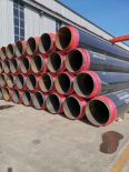 Black jacket insulated steel pipe, polyurethane foam insulated seamless steel pipe, prefabricated directly buried insulation pipe