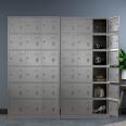Customized stainless steel 18 door locker, cafeteria bowl cabinet, tableware cabinet, multi door lockable storage cabinet