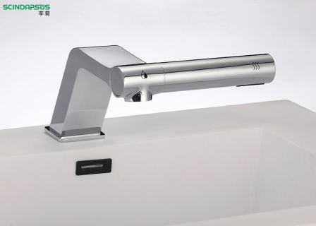 All copper infrared automatic sensing 2-in-1 hand washing and hand drying integrated public bathroom basin intelligent hand cleaning