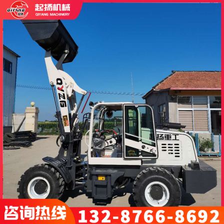 Four wheel drive small diesel engineering 50 loader 30 forklift wheel type telescopic arm small forklift manufacturer