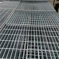 Platform anti-skid steps, heavy-duty plug-in steel grating, road drainage ditch cover plate