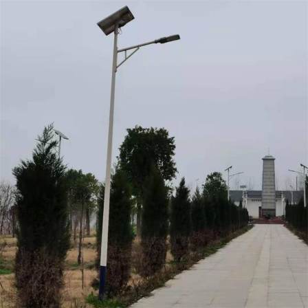 New Rural Stainless Steel LED Lithium Battery Single Arm Solar Integrated Street Lamp Xinyonghong Lighting