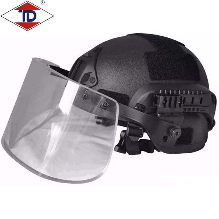 Customized by the manufacturer of the FDMZ-21-TD type security equipment, Tedun, Te Glass, bulletproof glass helmet mask, bulletproof FDMZ-21-TD