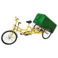 Supply community property, pedal sanitation tricycle, self unloading, manual cleaning, garbage removal vehicle