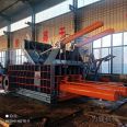 Drink can color steel tile press for scrap iron recovery horizontal aluminum alloy metal packer