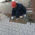 Epoxy resin adhesive, ECM polymer repair mortar, asphalt adhesive, and acid resistant bricks