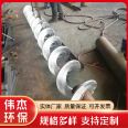 Shaftless screw conveyor U-shaped Jiaolong conveying pipe type spiral Weijie environmental protection