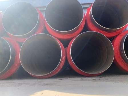 Fangda polyurethane insulation pipe, steel sleeve, steam insulation steel pipe, black jacket, outer sheath insulation pipeline