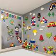 Wall building blocks, large particles, LEGO gear building blocks, kindergarten children's room, household toys, wall stickers