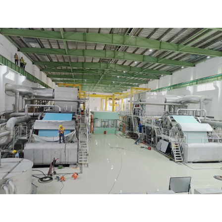 Guangmao Paper Machinery Equipment Toilet Paper Production Line Wood Pulp Culture Paper Machine Factory Production and Delivery
