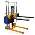 Supply, EJ4120 semi-automatic light stacker truck with adjustable fork width and electric lifting hand push