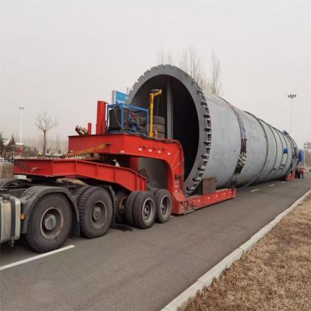 Long term supply of 18 meter special large piece transportation low flat semi trailer multi axis wind turbine blade transport vehicle