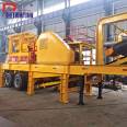 The mobile crushing and sand making integrated machine for solid waste from the climbing machinery is reliable and easy to operate