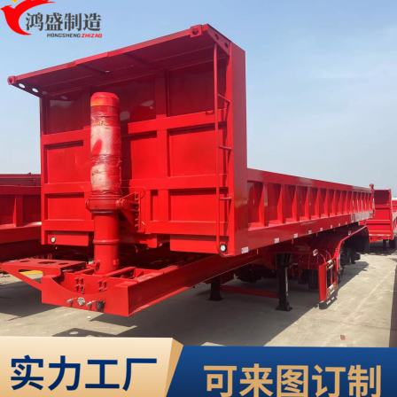 13 meter light dump integrated transport vehicle with rear tipping and self dumping semi trailer for easy operation