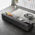 Baxter Damascus matte technology fabric straight sofa for three people Italian minimalist living room furniture customization