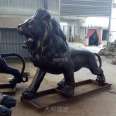 Copper Climbing Lion Cast Copper HSBC Lion Bronze Carved Animal Large European Western Bronze Lion Customized Tianshun