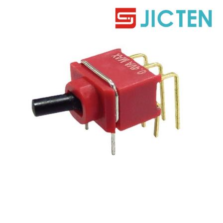 Sealed subminiature rocker switch, miniature torsion switch, 6-pin communication device toggle switch