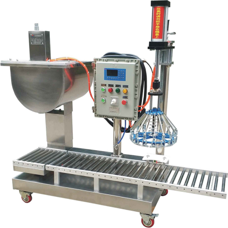 18-30kg coating paint fluorocarbon paint filling machine, tin bucket latex paint hopper type weighing and packaging machine