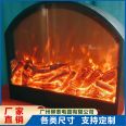 Embedded electronic fireplace supports customized simulation flames with multiple specifications available from Liutai