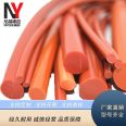 Silicone dense cylindrical sealing strip, high-temperature resistant O-shaped silicone strip, colored foam strip, supports customization