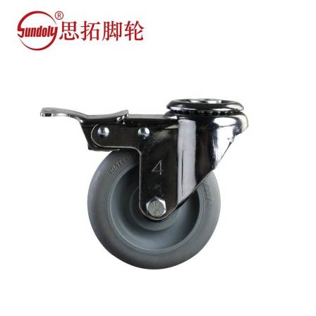 Situo Caster Manufacturer TPR Wheel TPR Artificial Rubber Gray Universal Wheel Supports Customized Processing with Multiple Specifications