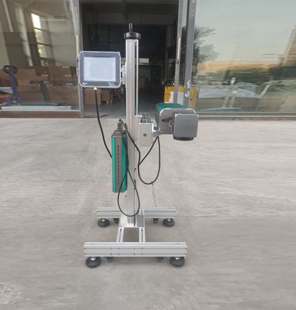 Hezhong Carbon Dioxide Flying Laser Marking Machine Food Bag Plastic Bottle Pipe Automatic Online Laser Spraying Machine