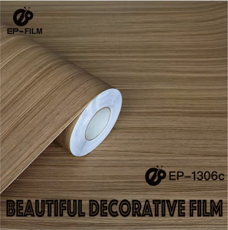 Easy to apply imported decorative film, fireproof wood grain film, available for airport decoration, flame retardant wood grain decorative film, wall surface