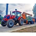 Tractor, flat crane, transporting steel containers, flat crane, 8-ton traction type truck mounted crane, Jiusheng