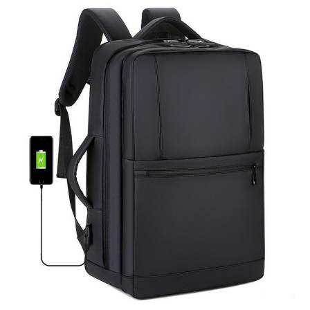 New High Capacity Business Travel Backpack Expansion Waterproof Oxford Fabric Men's Backpack 17 Inch Computer Bag