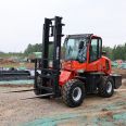 4WD off-road forklift integrated four-wheel lifting diesel forklift warehouse Cart 3t 5t off-road forklift