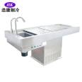 Large Animal Anatomy Table Stainless Steel Double Exhaust Negative Pressure Corpse Cleaning Elevated Autopsy Table