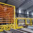 Automatic lifting and unloading of iron plates in the material bin, transportation of iron plates, and delivery of truss production line