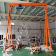 3 ton small gantry crane for incoming and outgoing goods in a simple light gantry workshop