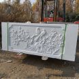 Marble White Marble granite stone fence pole garden landscape river stone fence production