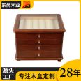 Dongshang Wood Home Jewelry Cabinet Solid Wood Drawer Dust Proof Jewelry Box Wooden Box Customization