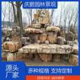 Qingpeng has sufficient supply of goods for large-scale fish pond landscaping. Light gray granite revetment stone project