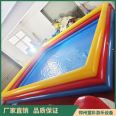 Tongcai inflatable three story pool square trampoline toy outdoor double layer ball pool mobile trampoline swimming pool