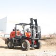 Off road forklift 3t four-wheel drive 5t multi-function 3.5t hydraulic loading and unloading truck seat driving diesel lift Cart