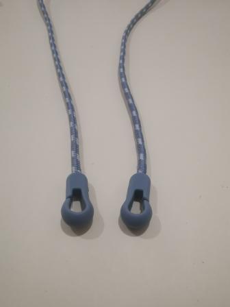 Zipper lanyard, injection molding hook, handle, mask, pull rope, pull loop, and hang ear