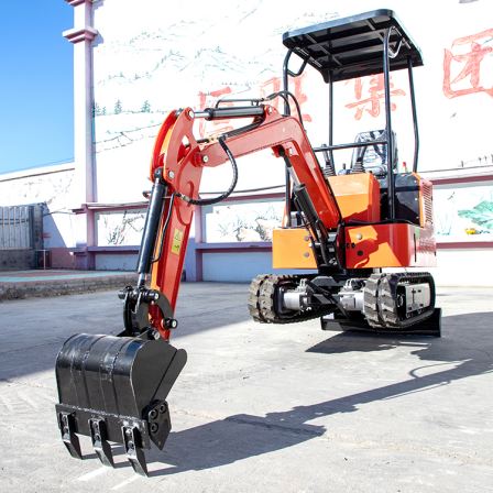 Hengwang HW-15A Agricultural Trenching, Garden and Orchard Fertilization, Concrete Crushing Small Excavator, Single Cylinder, High Horsepower