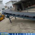 Large inclination belt conveyor Mobile climbing belt conveyor Skirt edge grid block bulk grain loading conveyor