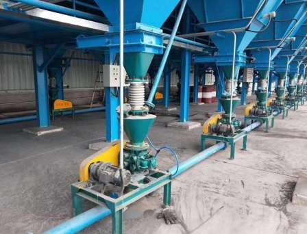 Sintered ash powder ash pneumatic conveying system Ash conveying Roots blower Carbon black particle conveying equipment