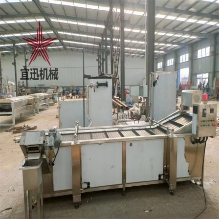 Gas fryer for small crispy meat, frying equipment for fried pork, and chicken rice flower frying assembly line