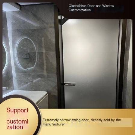 Aluminum alloy bathroom door expands space in 5-7 days, and bathroom doors and windows are shipped in Qianbaishun