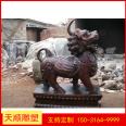 1 meter Copper Pixiu Large Sculpture 1.5 meter 2.3 meter Pure Copper Pixiu Decoration Copper Qilin