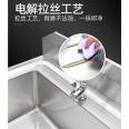 Bowl style commercial kitchen stainless steel sink cabinet, commercial sink, single and double pool kitchen cabinet, vegetable washing basin, disinfection pool, cafeteria use